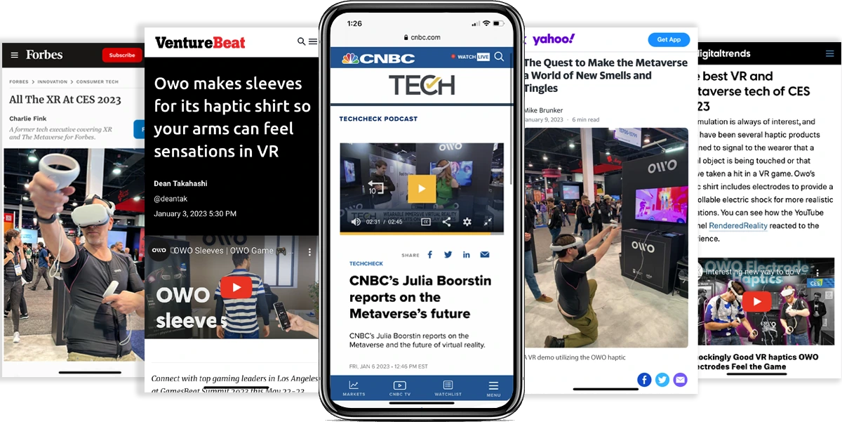 Visiting From Space CES PR client OWO featured on Forbes, VentureBeat, CNBC, Yahoo and Digital Trends
