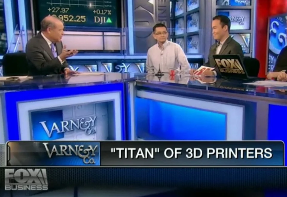 Visiting From Space client Kudo3D interviewed on Fox Business: Titan of 3D printers